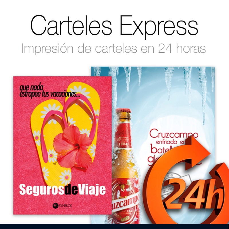 Carteles EXPRESS 24H (A3+ y A4)
