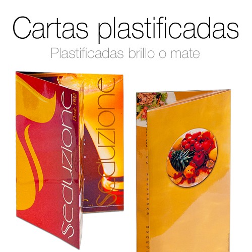 Cartas Restaurante plastificadas